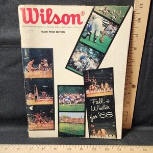 Vintage 1968 Wilson Sporting Goods Fall/Winter Catalogue Magazine Used